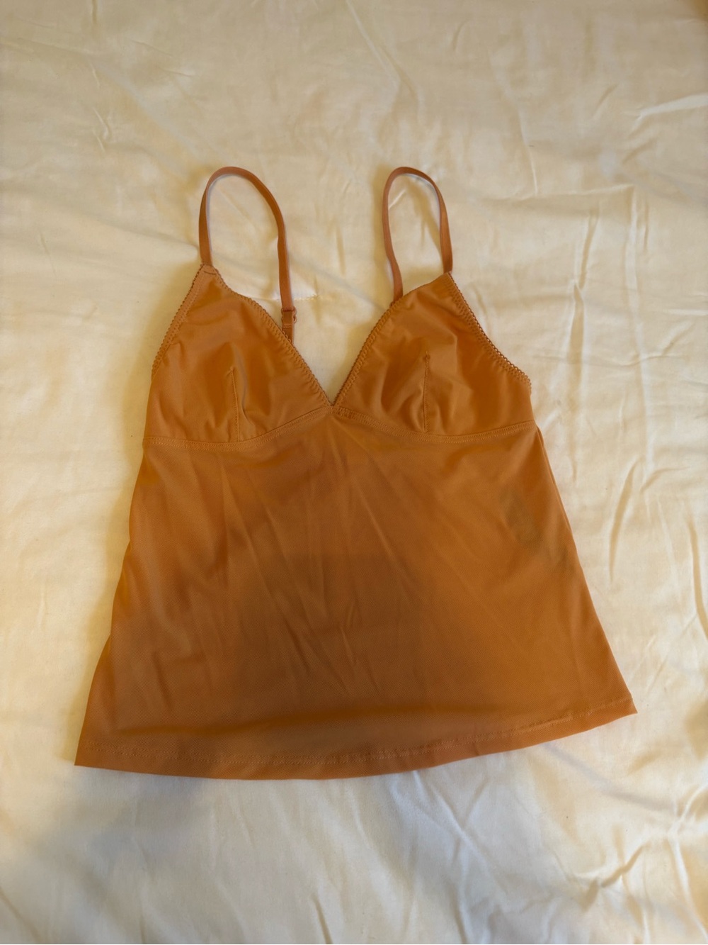 Urban Outfitters Burnt Orange Satin-Look Cami